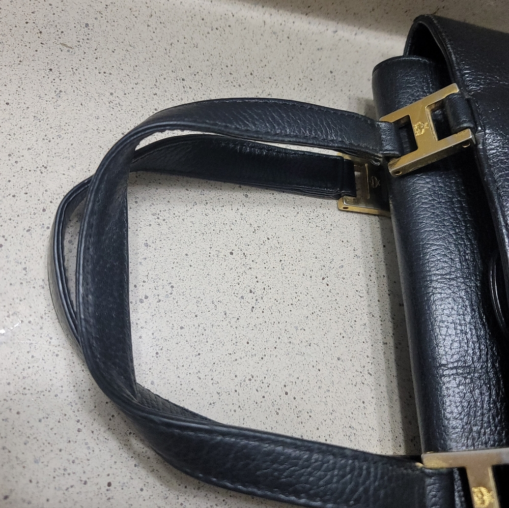MCM Black Tote with Gold Details - Picture 2 of 3